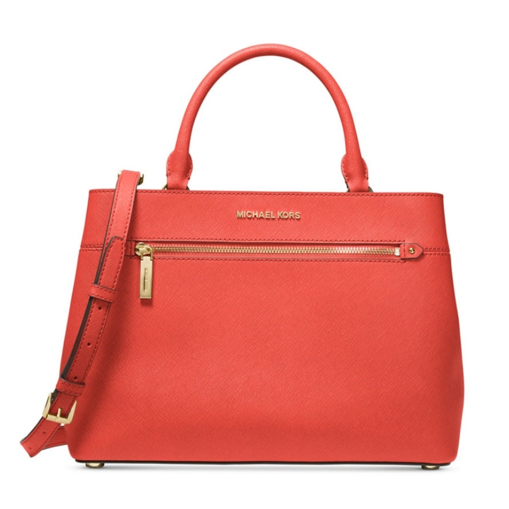Hailee crossgrain leather satchel